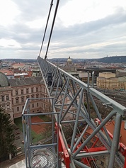 Výhled na budovu Narodního muzea v Praze
